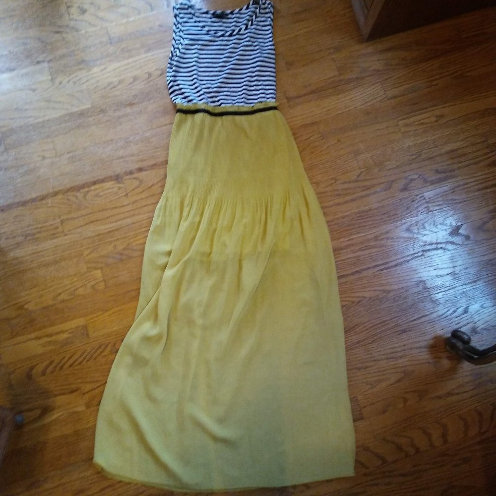 Jodi Kristopher medium striped maxi dress